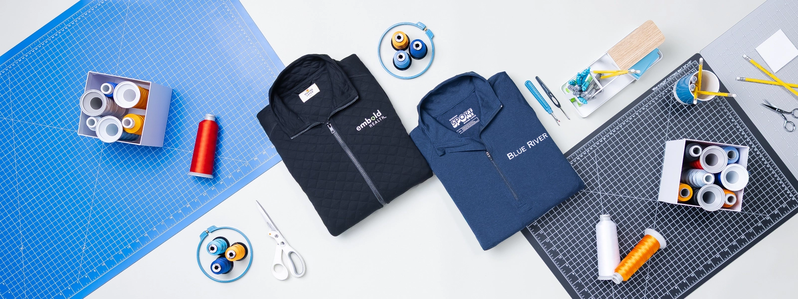 Customized crew necks. Custom pullovers. Custom corporate apparel. Custom printed t-shirt.